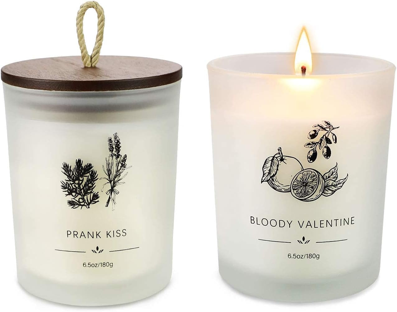 Scented Soy Candles (2 pcs Jar Candles)