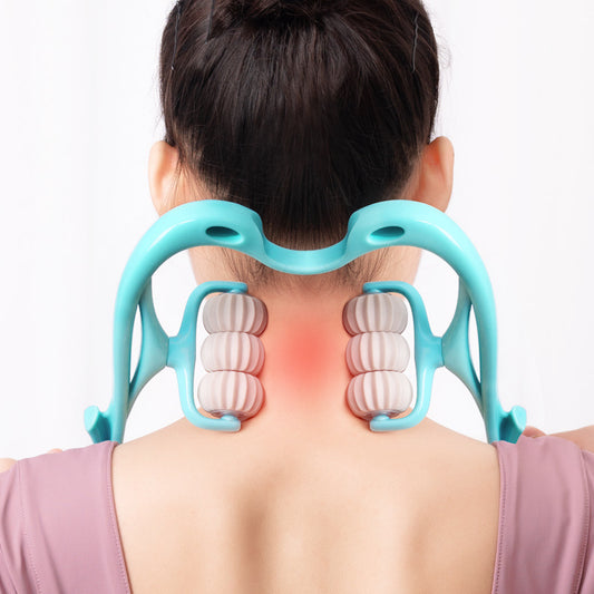 Multifunctional Six-Wheel Manual Neck Massager