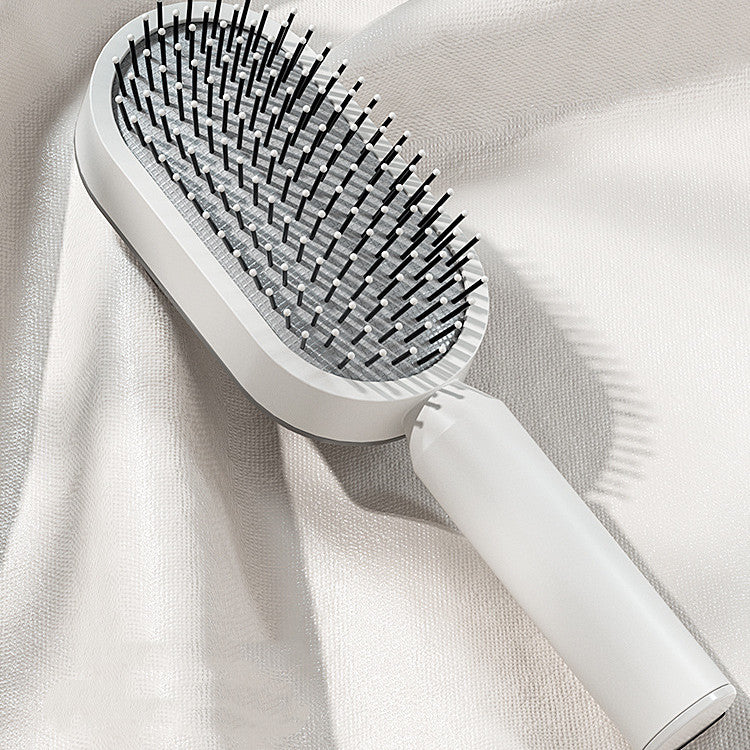 Self Cleaning Massage Scalp Comb Anti-Static Hair Brush