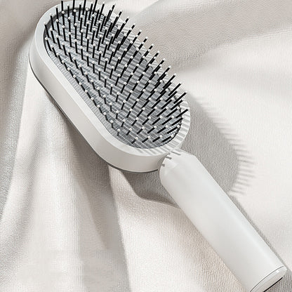 Self Cleaning Massage Scalp Comb Anti-Static Hair Brush