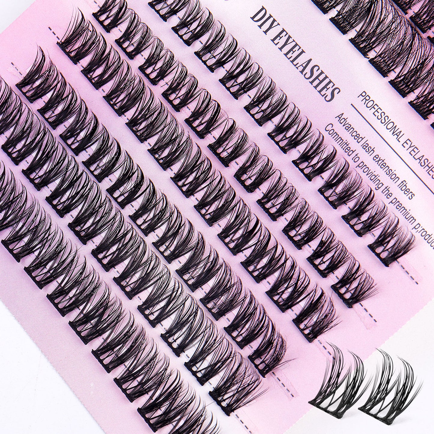 Segmented Lashes In Clusters