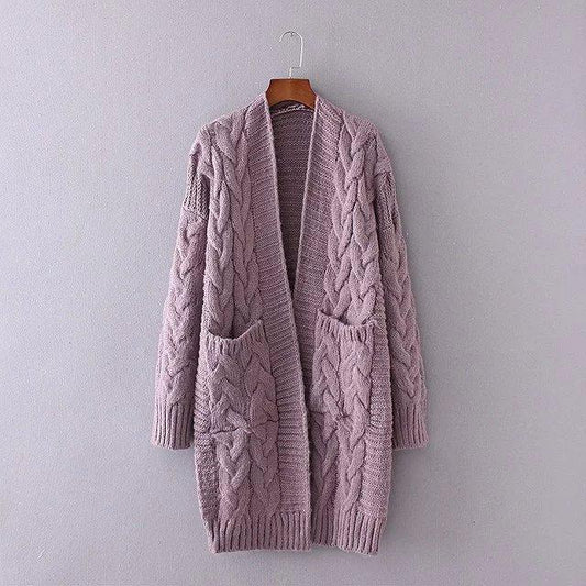 Cozy Long Sleeve Knit Cardigan Sweater