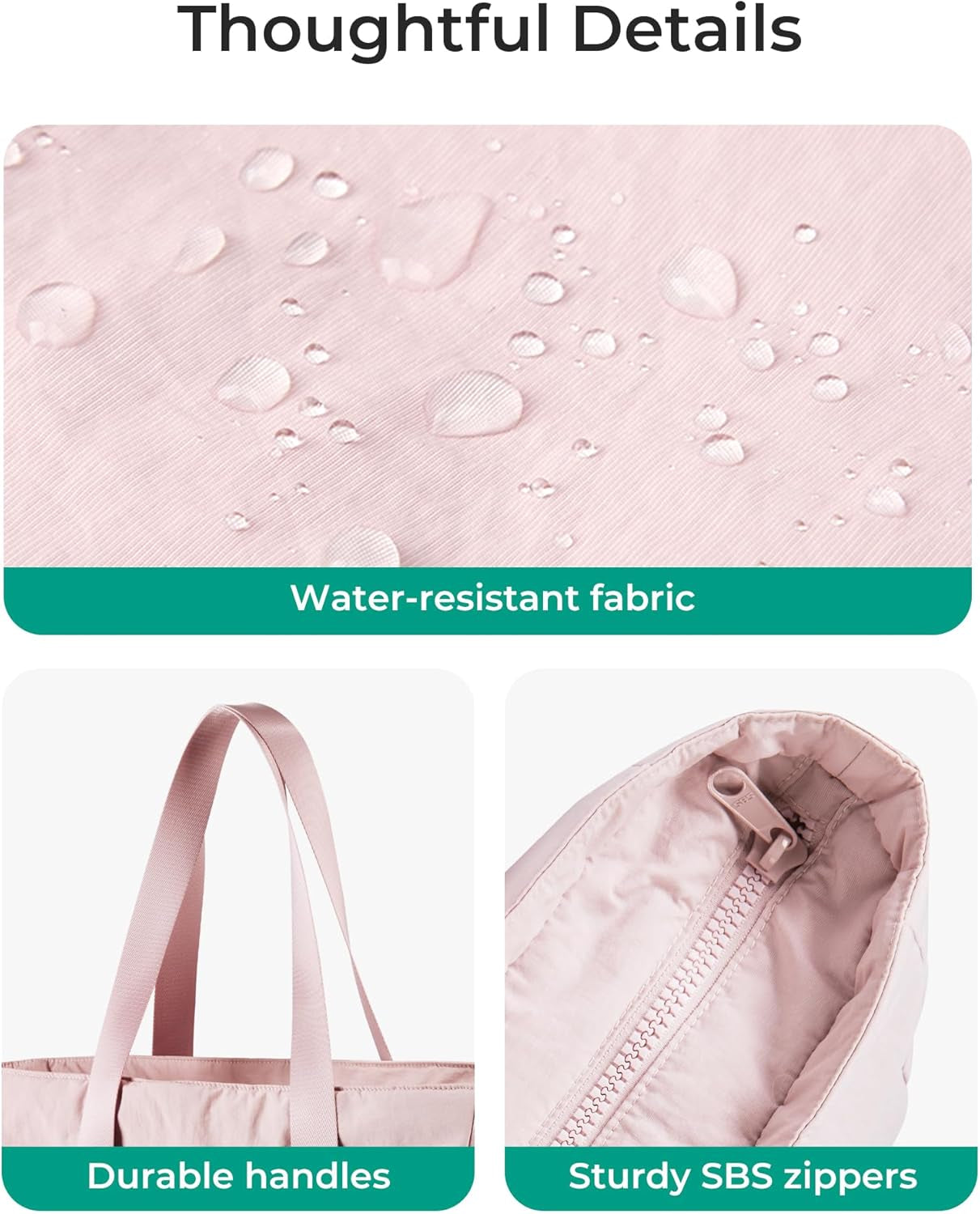 Pink Travel and Workout Tote Bag
