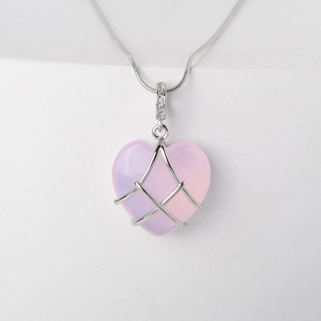 Diamond Castle Heart Necklace