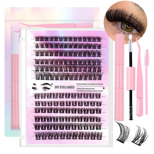 Segmented Lashes In Clusters