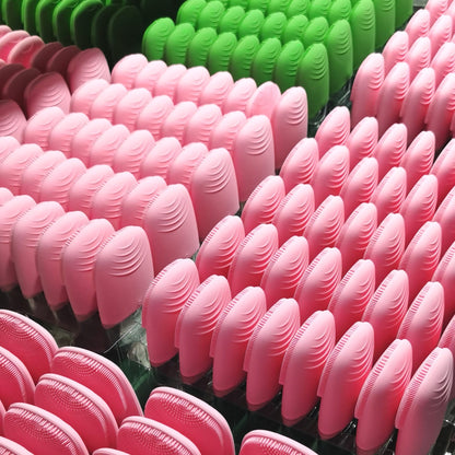 Mini Silicone Electric Face Cleansing Skin Massager Brush