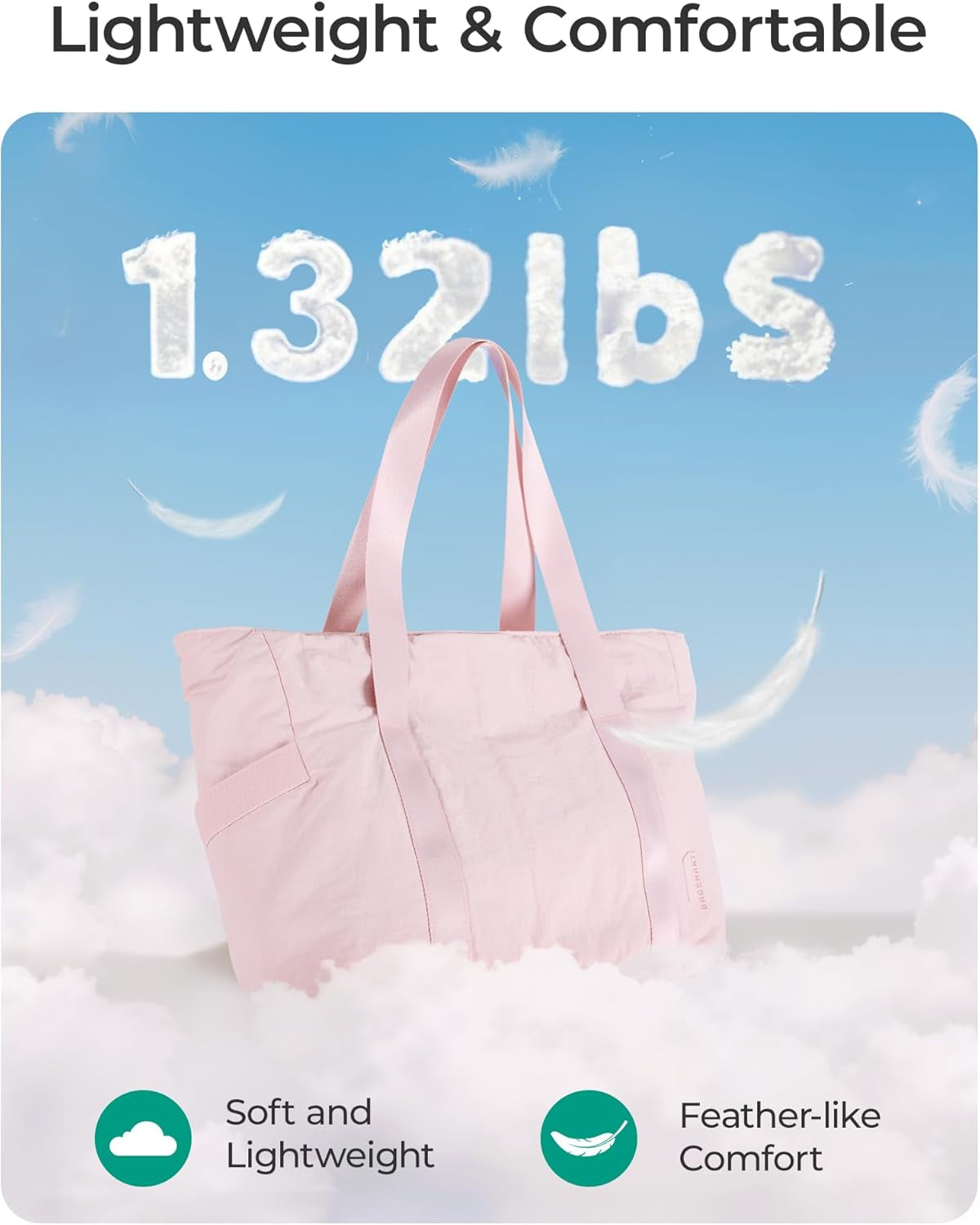 Pink Travel and Workout Tote Bag