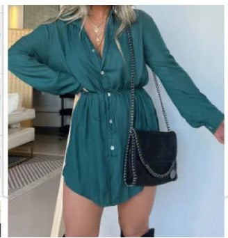 Women's Long Sleeve Jumpsuit Dress