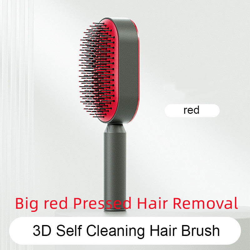 Self Cleaning Massage Scalp Comb Anti-Static Hair Brush