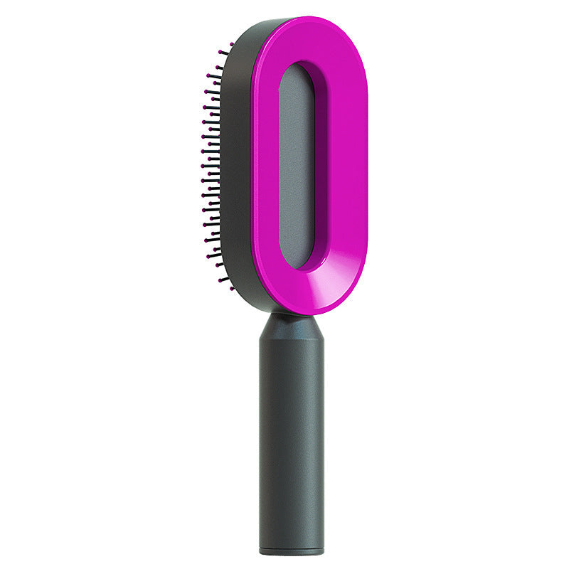 Self Cleaning Massage Scalp Comb Anti-Static Hair Brush